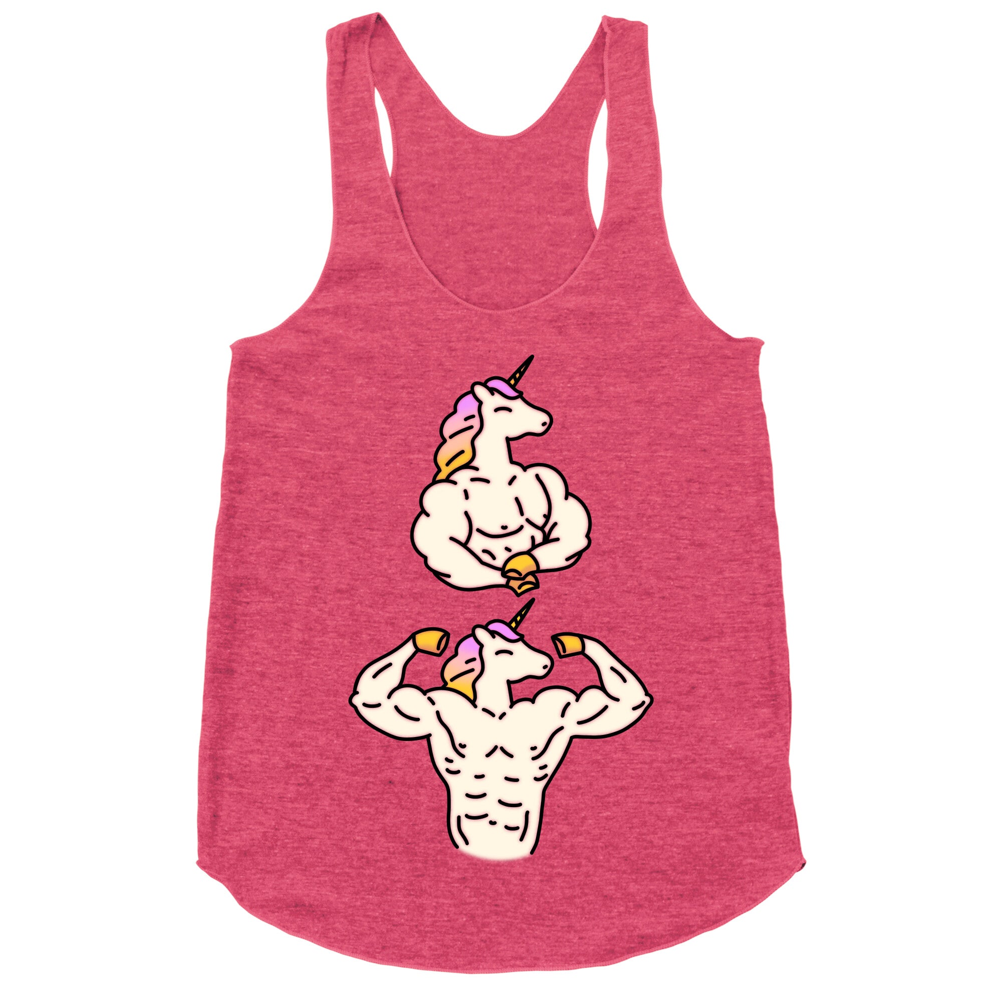 Majestic Buff Unicorn Racerback Tank